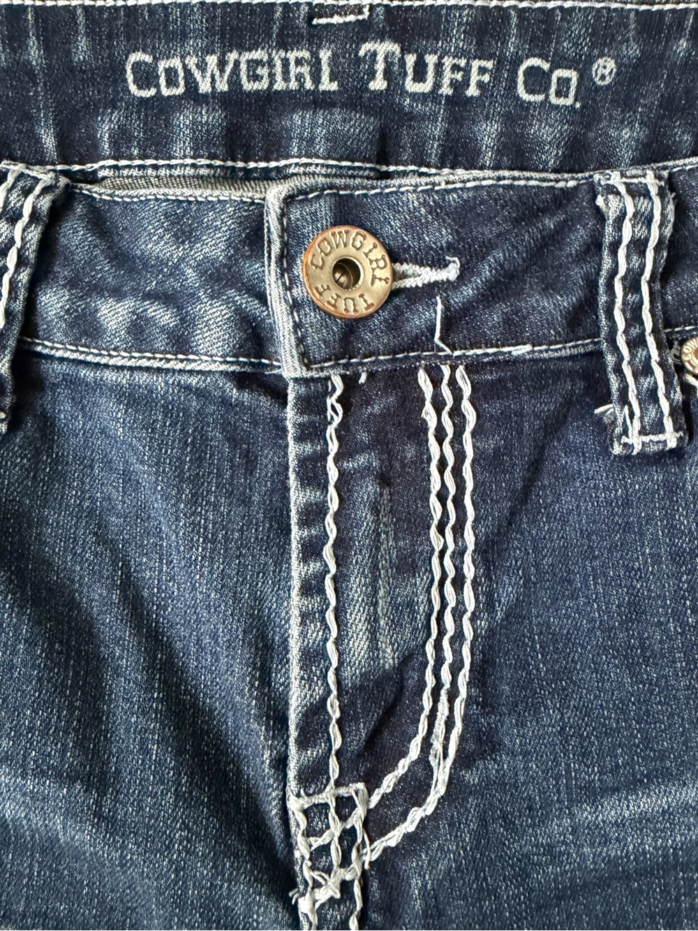 Cowgirl Tuff Houston Bootcut Jeans Western Rodeo Cowgirl Denim 30 - Picture 7 of 12
